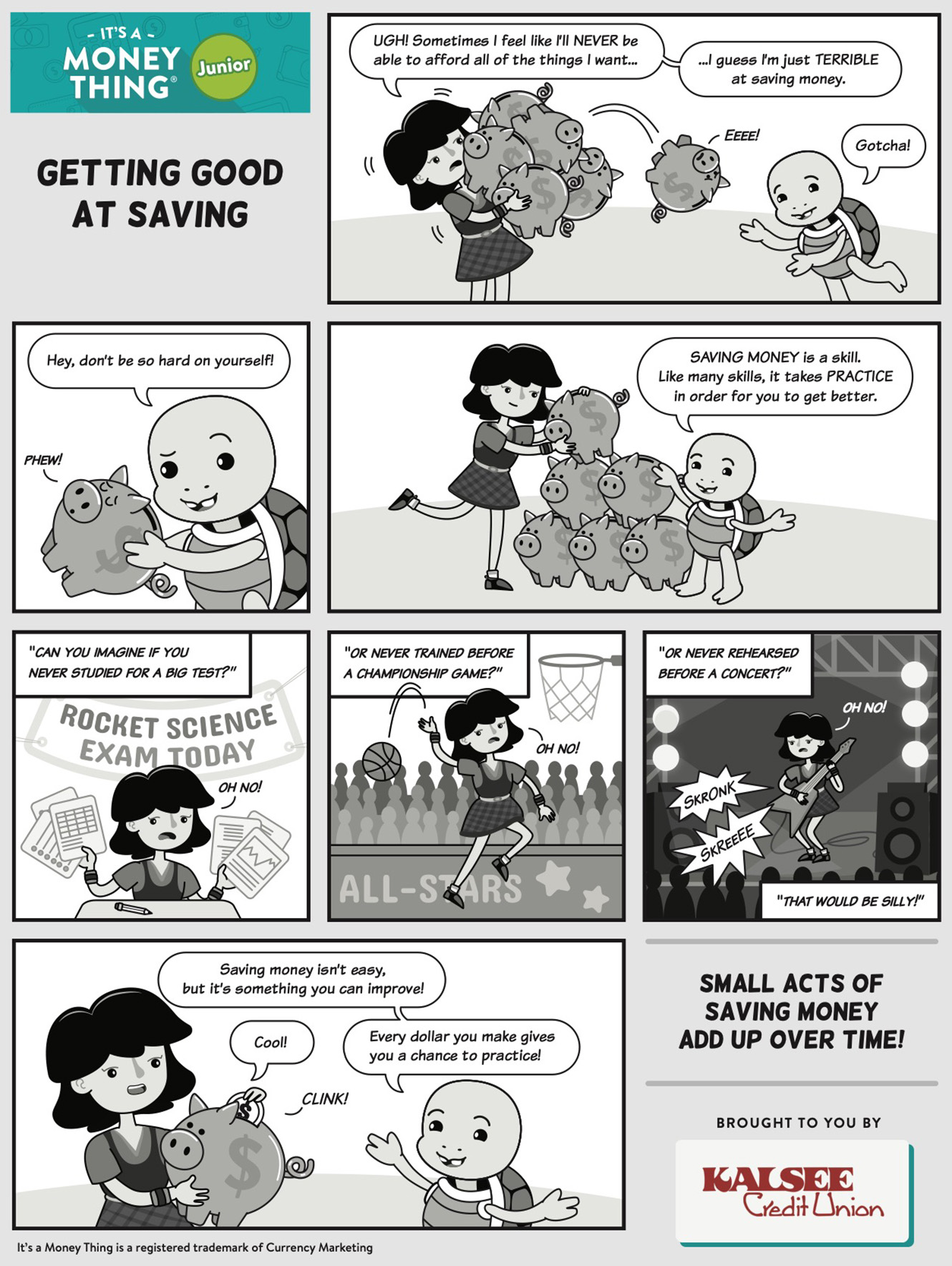It's a Money Thing Saving Money Comic, click for transcription