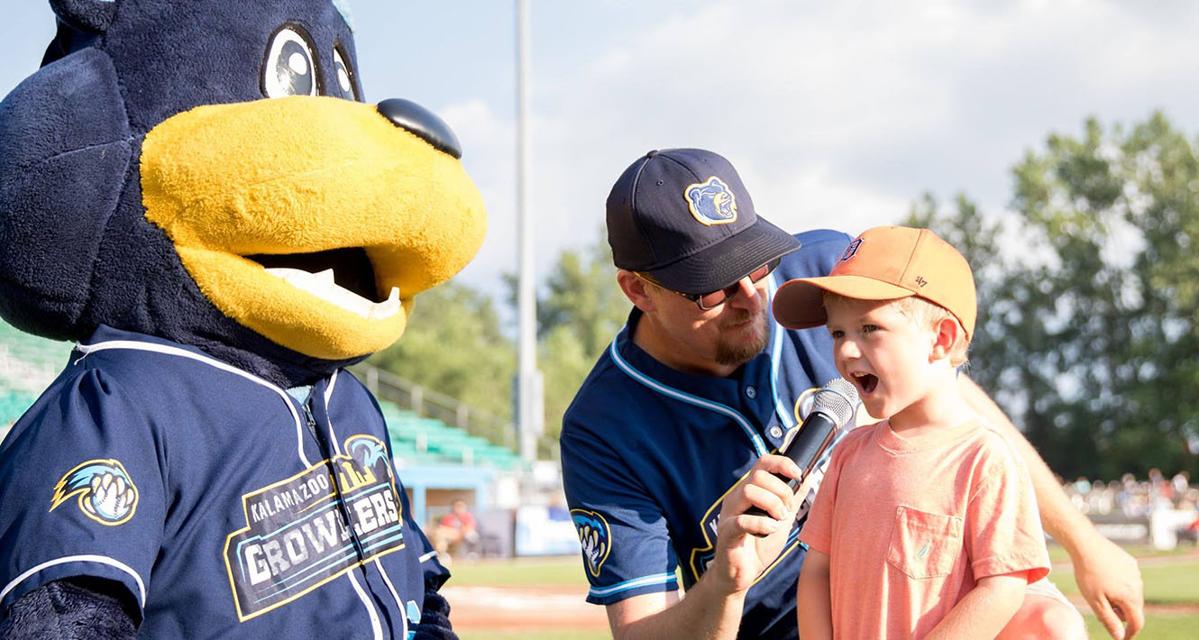 Kalamazoo Growlers Kalsee Play Ball Kid