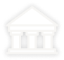 financial institution building icon illustration