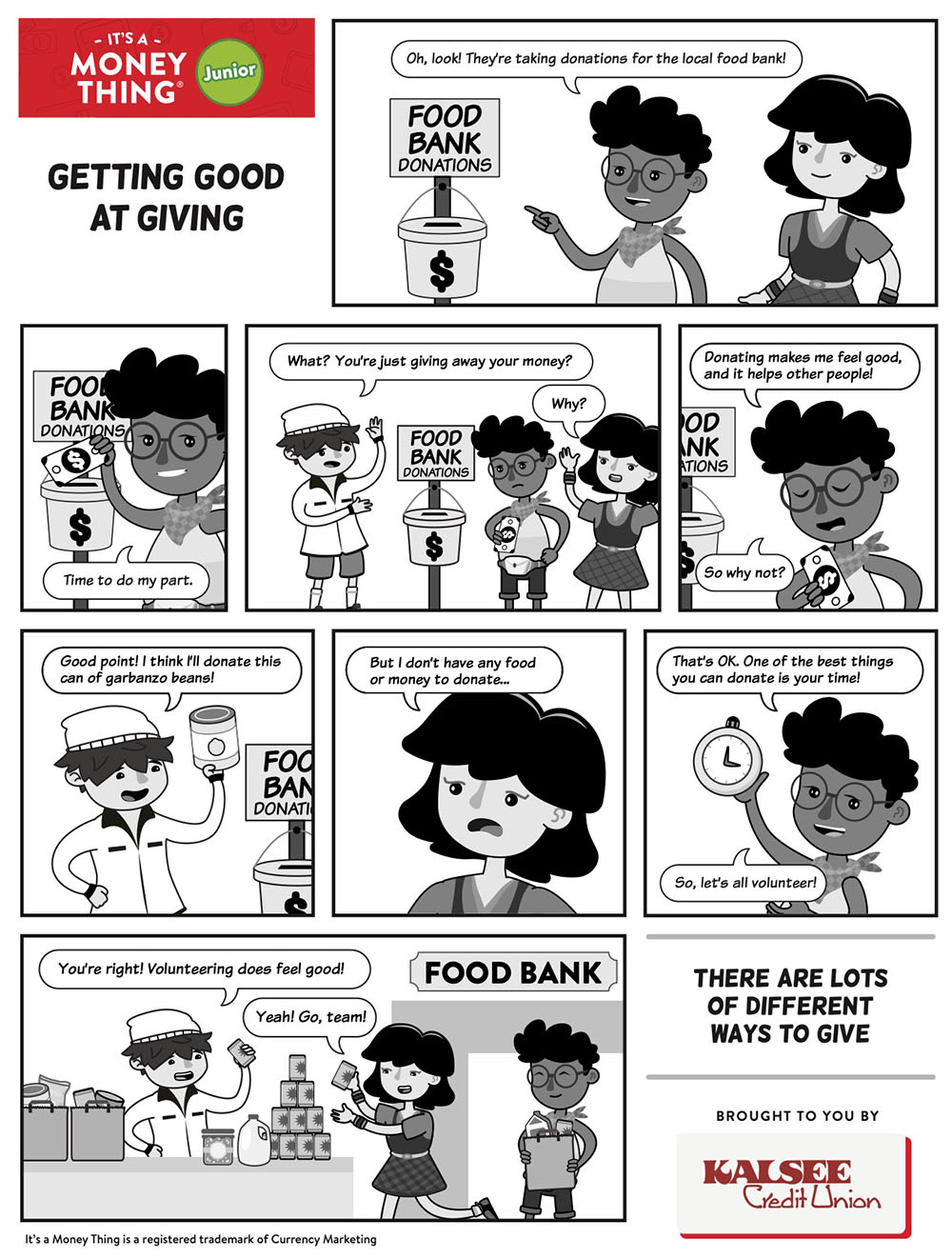giving money comic