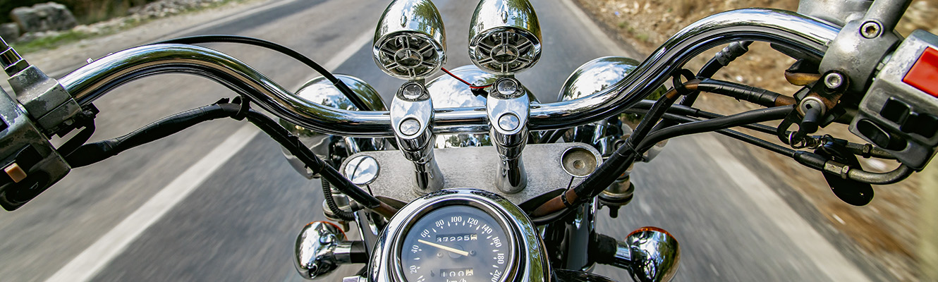 Motorcycle on the road