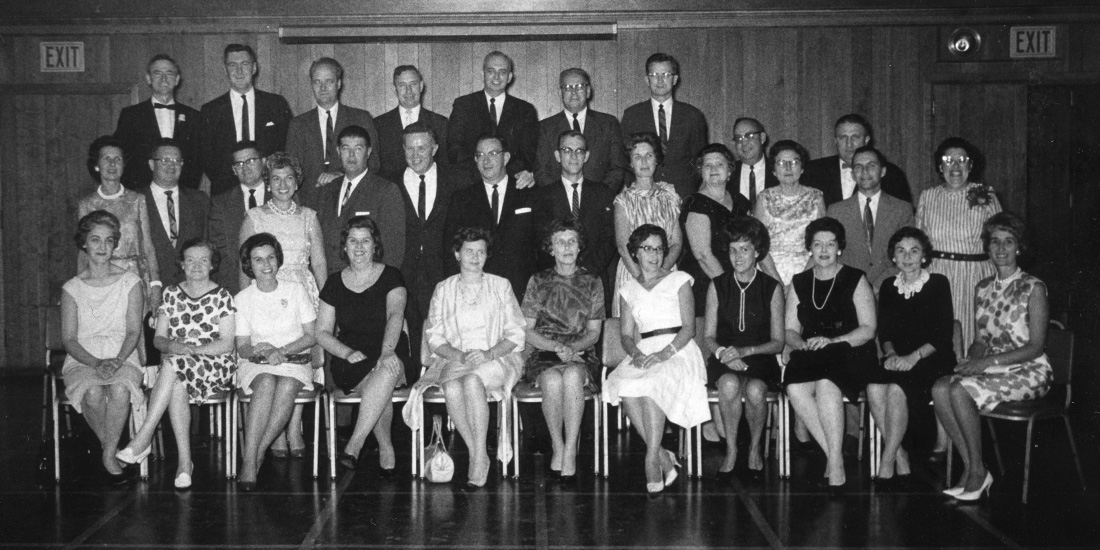 Credit union members in the 1960s, employees of National Water Lift