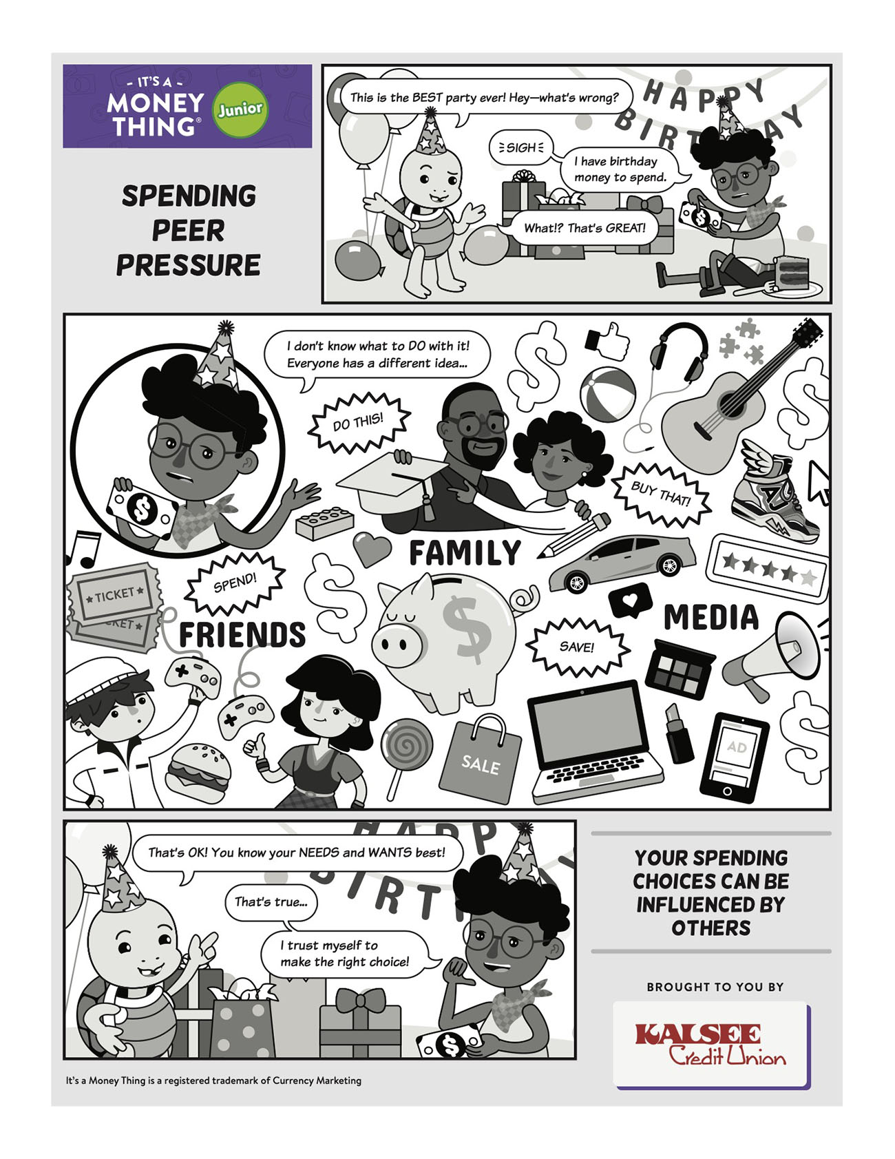 spending money comic