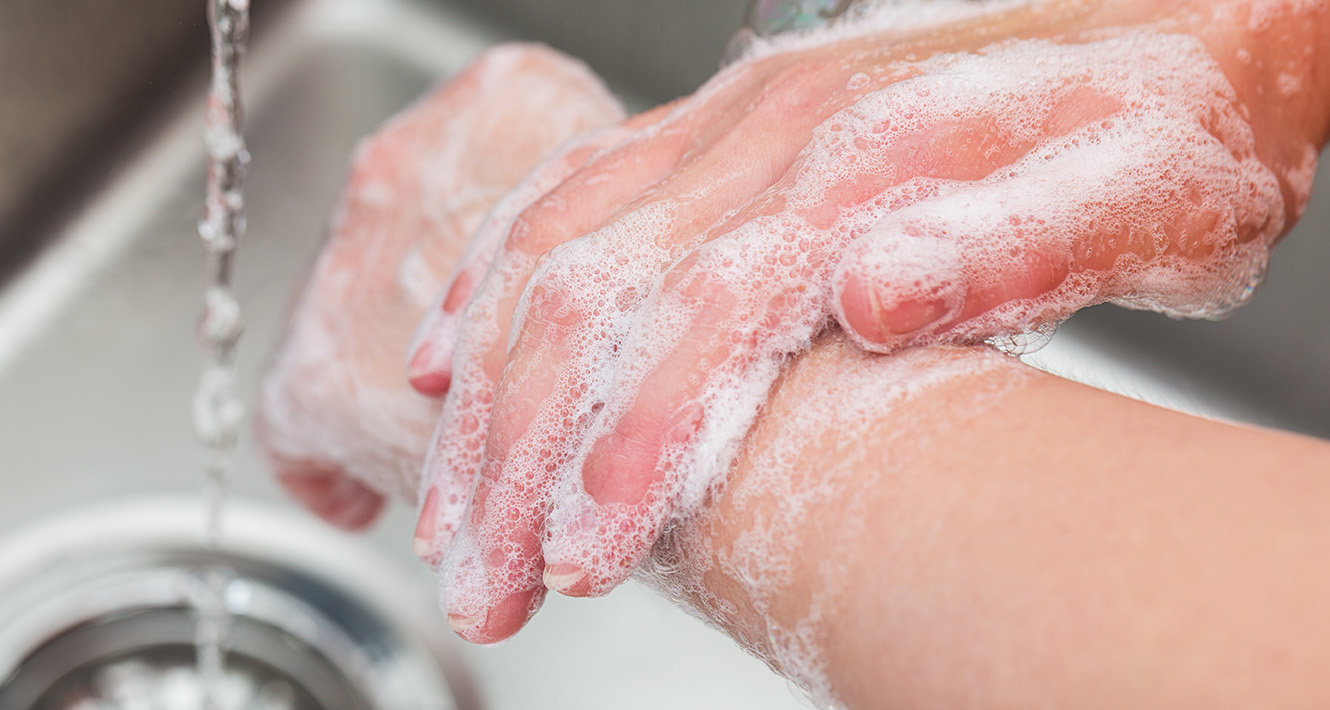 Washing hands